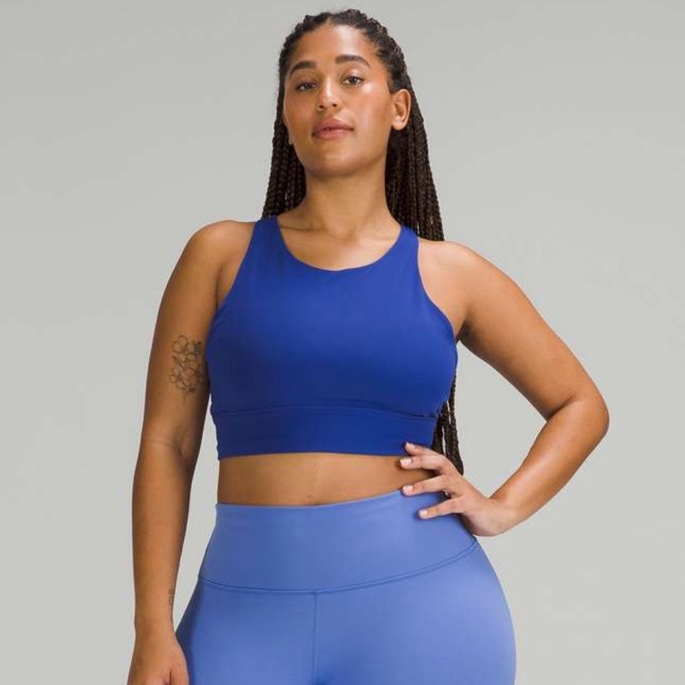 Lululemon Energy High-Neck Longline Tough Bra *Medium Support, B-D Cups Psychic